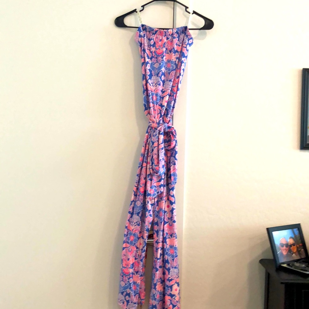 MOVING SALE: EUC Size S Lilly Pulitzer strapless jumpsuit